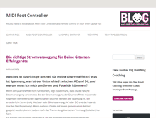 Tablet Screenshot of midi-foot-controller.com